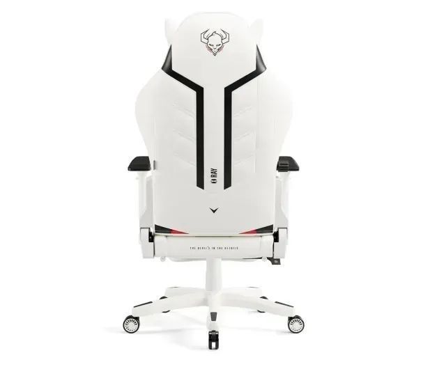 Комп'ютерне крісло для геймера Diablo Chairs X-Ray 2.0 Normal Size White/Black 615243 фото