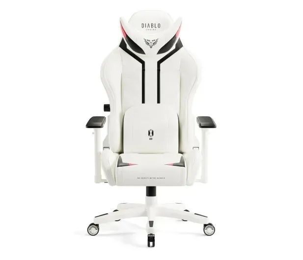 Комп'ютерне крісло для геймера Diablo Chairs X-Ray 2.0 Normal Size White/Black 615243 фото