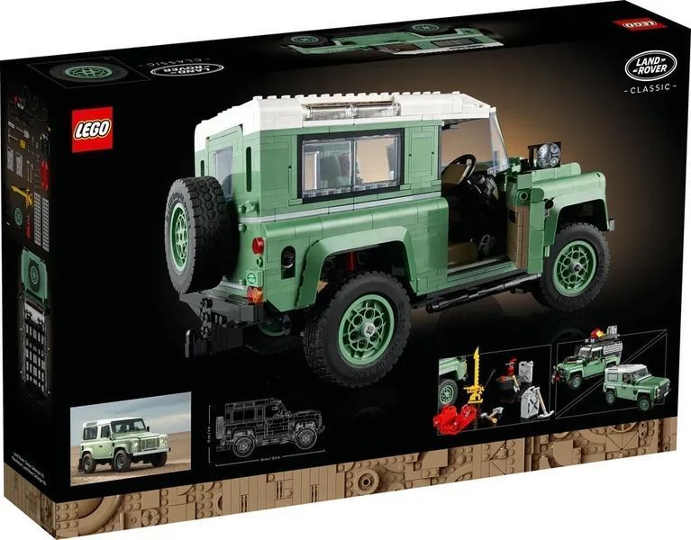 Авто-конструктор LEGO Icons Land Rover Classic Defender 90 (10317) 613493 фото