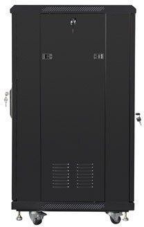 Шафа RACK LANBERG 19" 22U FF01-6622-12B 600 x 600 мм, стояча, чорна 470951 фото