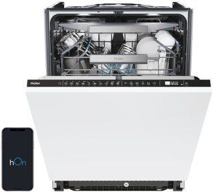 Посудомийна машина HAIER I-PRO SHINE Серія 4 XI 6B0M3PDB Рам'я H-spray PowerWash Aqua Stop 608530 фото
