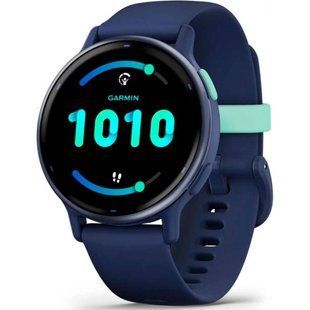 Смарт-годинник Garmin vivoactive 5 Metallic Navy Aluminum Bezel with Navy Case and Silicone Band (010-02862-12/52) 035300 фото