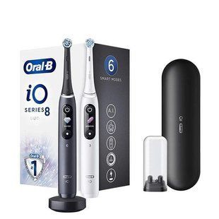 Електрична зубна щітка Oral-B iO Series 8 Duo White Alabaster and Black Onyx 012810 фото