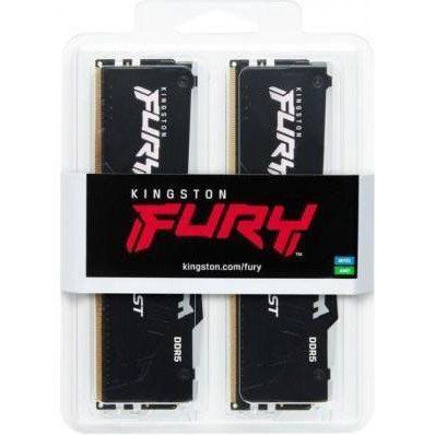 Пам'ять для настільних комп'ютерів Kingston FURY 32 GB (2x16GB) DDR5 5200 MHz Beast RGB (KF552C40BBAK2-32) 033743 фото