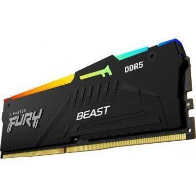 Пам'ять для настільних комп'ютерів Kingston FURY 32 GB (2x16GB) DDR5 5200 MHz Beast RGB (KF552C40BBAK2-32) 033743 фото