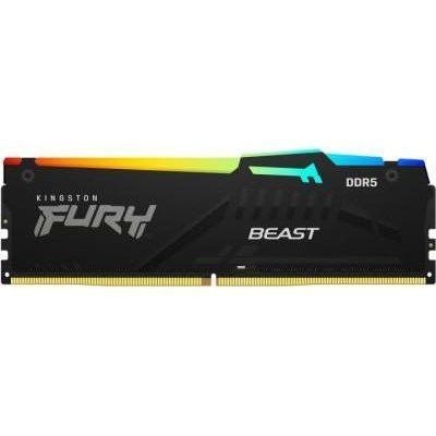 Пам'ять для настільних комп'ютерів Kingston FURY 32 GB (2x16GB) DDR5 5200 MHz Beast RGB (KF552C40BBAK2-32) 033743 фото