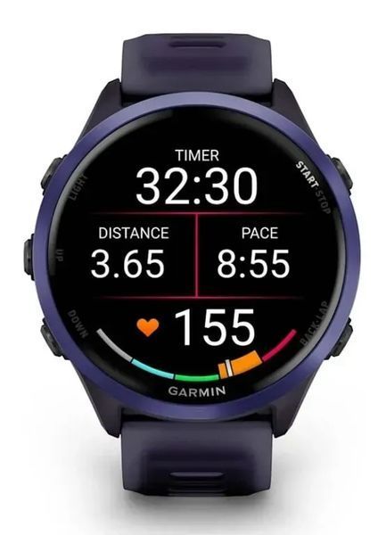 Смарт-годинник Garmin Forerunner 570 47mm Indigo Aluminium w. Translucent Imperial Purple/Indigo Band (010-02971-02) 613071 фото