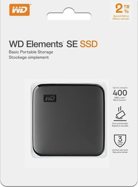 SSD накопичувач WD Elements SE Black 2 TB (WDBAYN0020BBK-WESN) 000714 фото