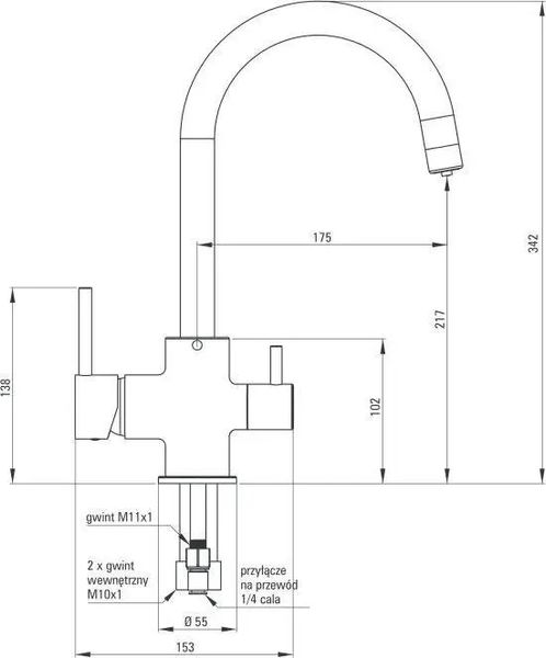 Смеситель для кухонной мойки Deante BCH N64M 299175 фото