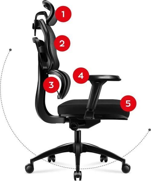 Компьютерное кресло для геймера Huzaro Combat 7.0 Black 018758 фото