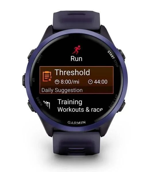 Смарт-годинник Garmin Forerunner 570 47mm Indigo Aluminium w. Translucent Imperial Purple/Indigo Band (010-02971-02) 613071 фото