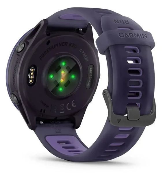 Смарт-годинник Garmin Forerunner 570 47mm Indigo Aluminium w. Translucent Imperial Purple/Indigo Band (010-02971-02) 613071 фото