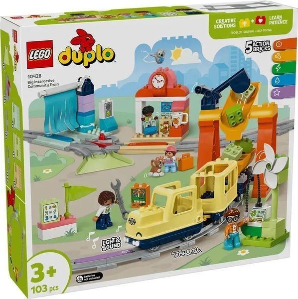 Блоковий конструктор LEGO Duplo Town Великий інтерактивний громадський потяг (10428) 613394 фото