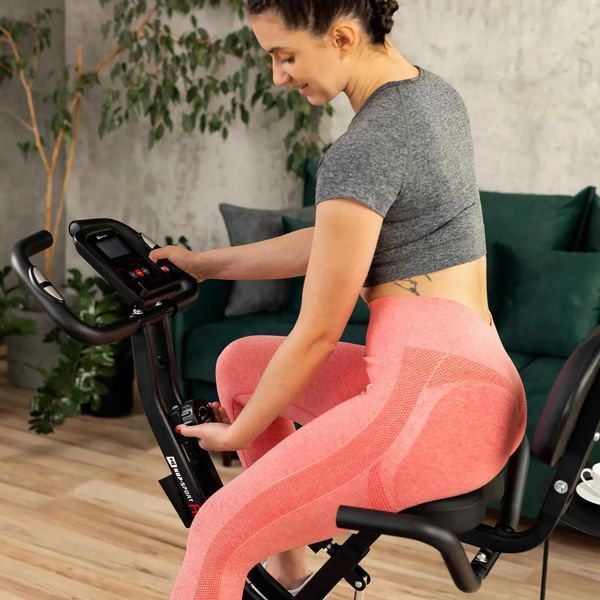 Велотренажер магнітний Hop-Sport HS-3030X Apeks X-Bike Black (5902308232518) 603585 фото