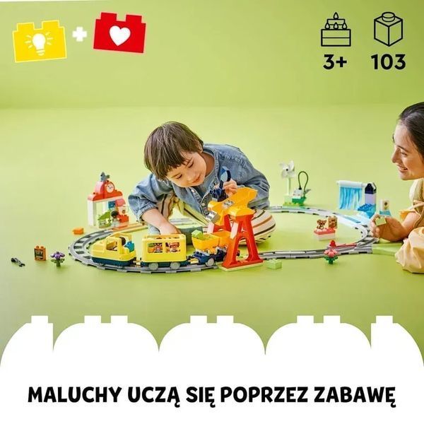 Блоковий конструктор LEGO Duplo Town Великий інтерактивний громадський потяг (10428) 613394 фото