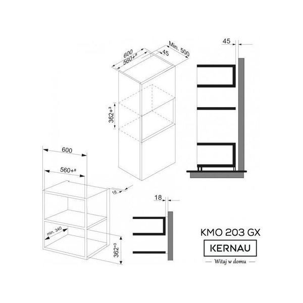 Мікрохвильовка з грилем KERNAU KMO 203 G X 021078 фото
