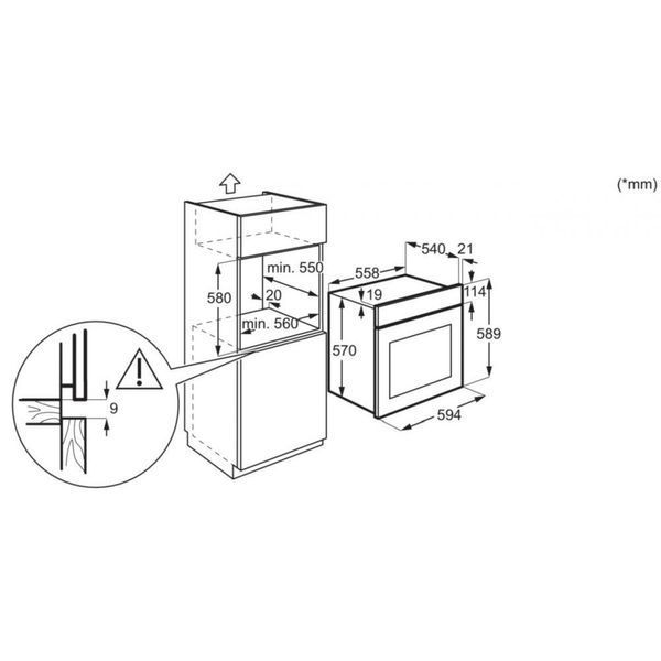 Духовка електрична Electrolux EOD5H70BZ 011304 фото