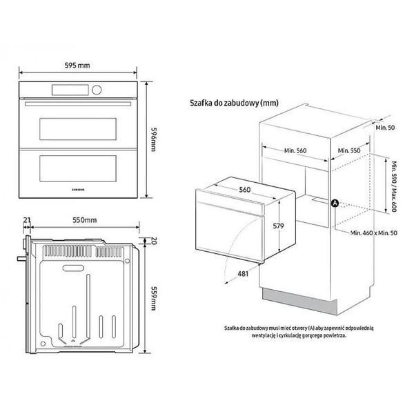 Духовка электрическая DUAL COOK Samsung NV7B4325ZAS 011843 фото