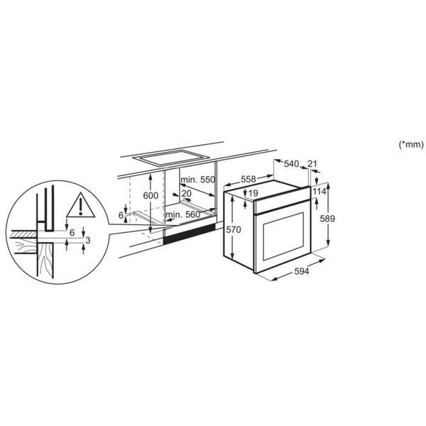 Духовка електрична Electrolux EOD5H70BZ 011304 фото