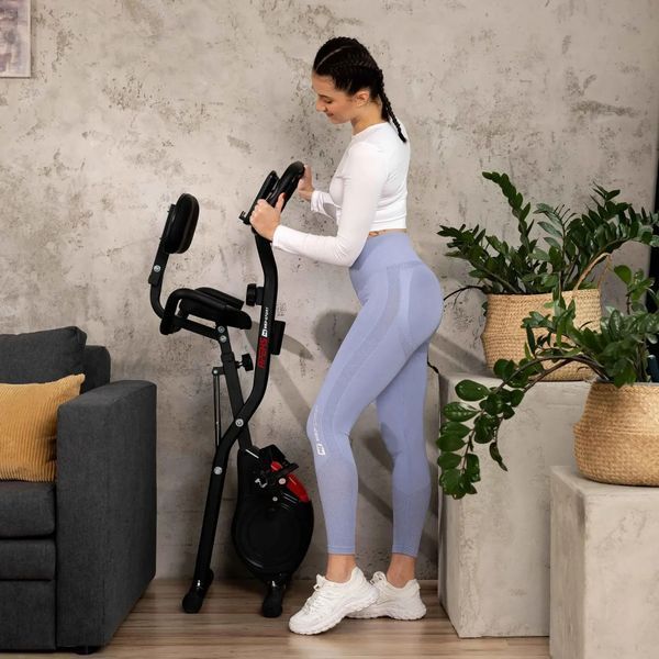 Велотренажер магнітний Hop-Sport HS-3030X Apeks X-Bike Black (5902308232518) 603585 фото