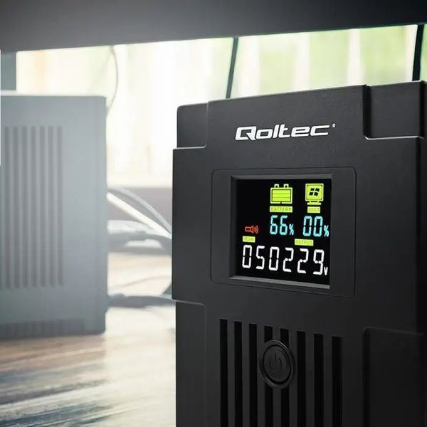 Линейно-интерактивное ИБП Qoltec Monolith LCD 2000VA/1200W (53771) 022623 фото
