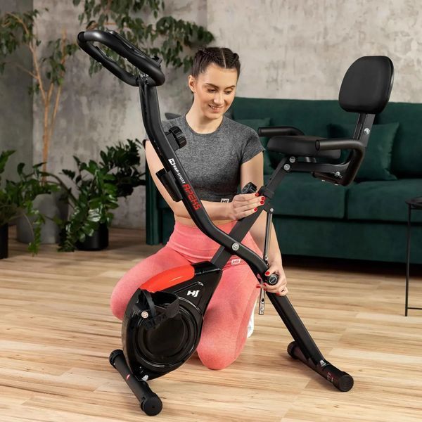 Велотренажер магнітний Hop-Sport HS-3030X Apeks X-Bike Black (5902308232518) 603585 фото