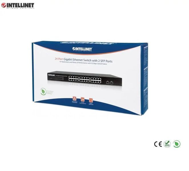 Комутатор некерований Intellinet IES-24G02 (561044) 018109 фото