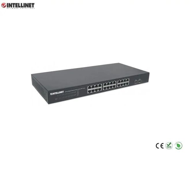 Комутатор некерований Intellinet IES-24G02 (561044) 018109 фото