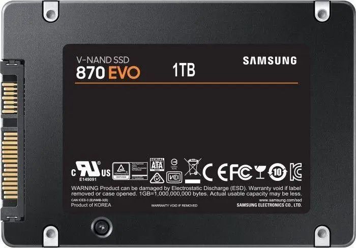 SSD накопитель Samsung 870 EVO 1 TB (MZ-77E1T0B) 000670 фото