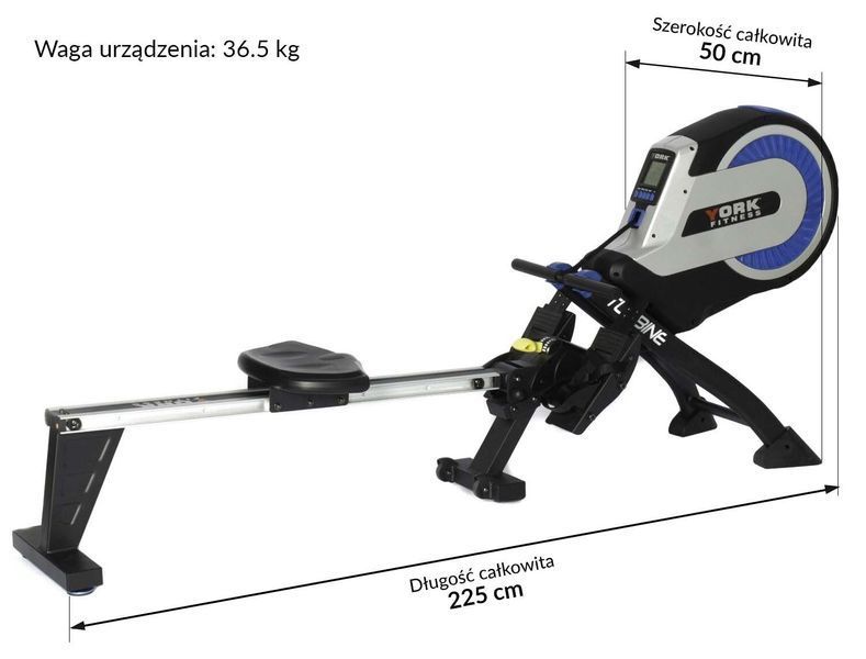 Повітряний гребний тренажер YORK FITNESS Turbine 368150 фото