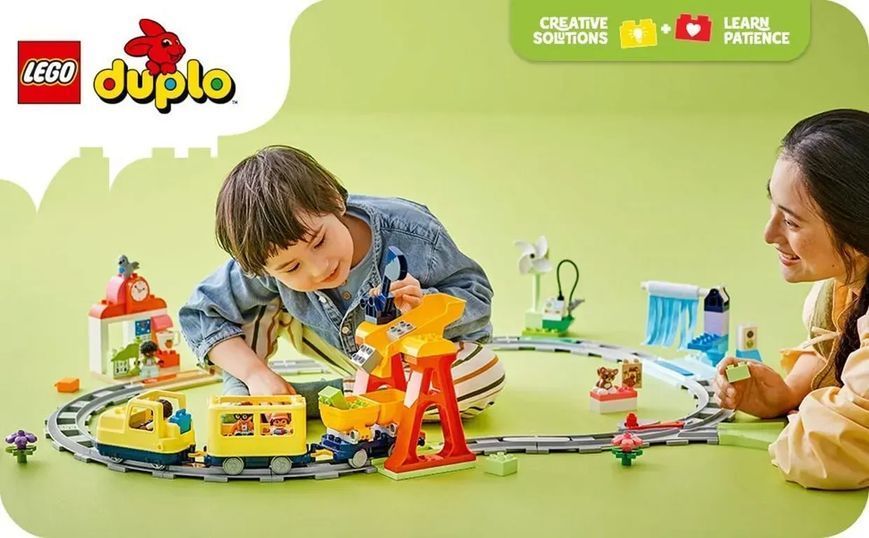 Блоковий конструктор LEGO Duplo Town Великий інтерактивний громадський потяг (10428) 613394 фото