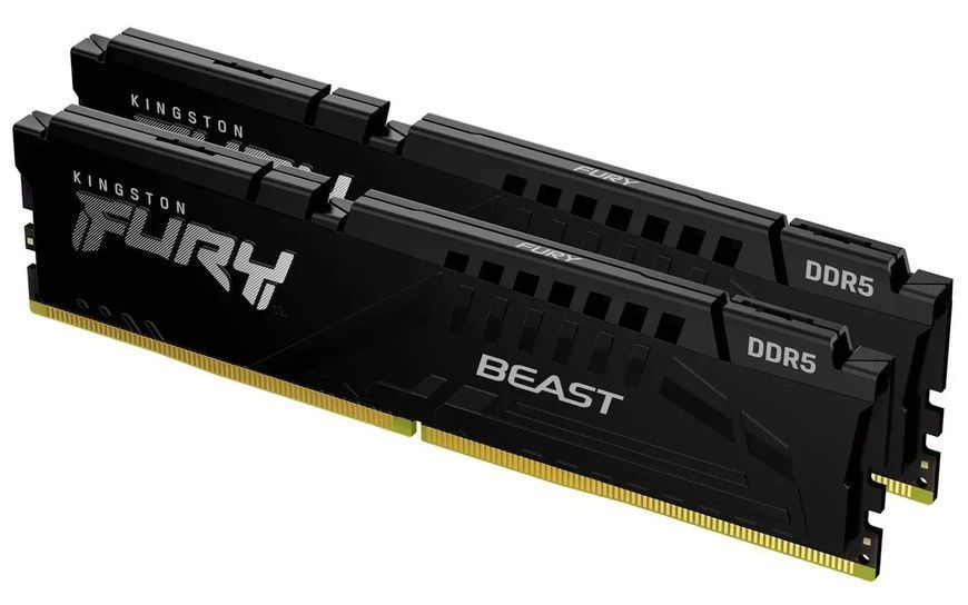 Пам'ять для настільних комп'ютерів Kingston FURY 32 GB (2x16GB) DDR5 5200 MHz BEast Black (KF552C40BBK2-32) 363919ua фото