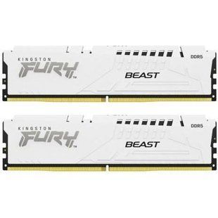 Пам'ять для настільних комп'ютерів Kingston FURY 32 GB (2x16GB) DDR5 6400 MHz Beast EXPO White (KF564C32BWEK2-32) 033767 фото