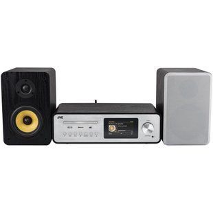 Музична система JVC MX-E455B срібляста, CD/-R/-RW, Wi-Fi, Bluetooth, кольоровий дисплей, інтернет-радіо, тюнер FM/DAB+, оптичний вхід 2128982 фото