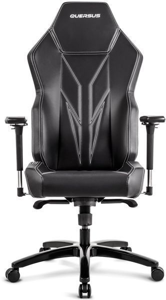 Игровое кресло QUERSUS Vaos.2.3 White Accent Черный (белые элементы) e2430063 фото