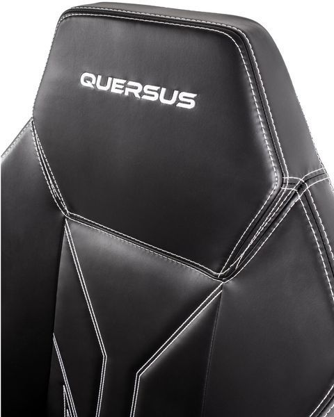 Игровое кресло QUERSUS Vaos.2.3 White Accent Черный (белые элементы) e2430063 фото