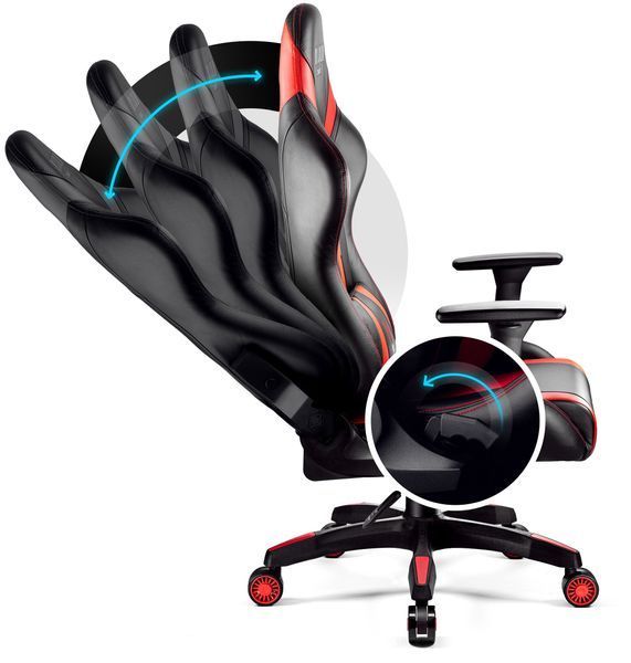 Игровое кресло DIABLO CHAIRS X-Horn 2.0 (L) Черно-красное 558443 фото