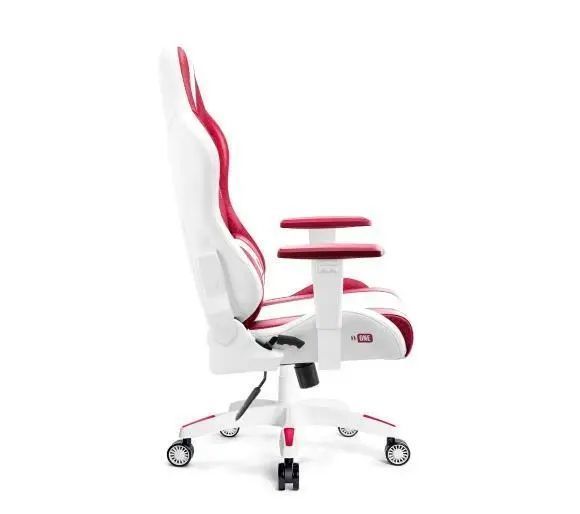 Комп'ютерне крісло для геймера Diablo Chairs X-One 2,0 Normal Size (White-Red) 018954 фото