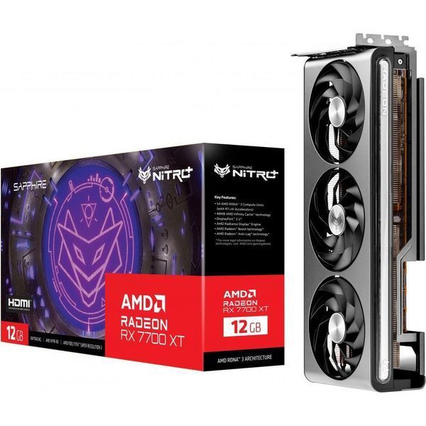 Відеокарта Sapphire Radeon RX 7700 XT 12GB NITRO+ (11335-02-20G) 013838 фото