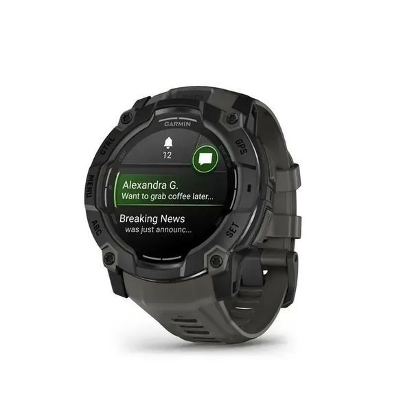 Смарт-часы Garmin Instinct 3 50mm AMOLED Black with Charcoal Band (010-03020-00/40) 612670 фото