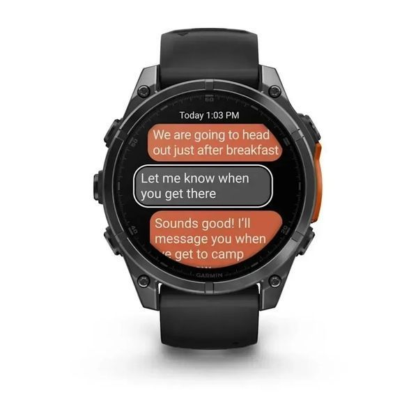 Смарт-годинник Garmin Fenix 8 47mm Amoled Slate Gray with Black Silicone Band (010-02904-00/09) 612648 фото