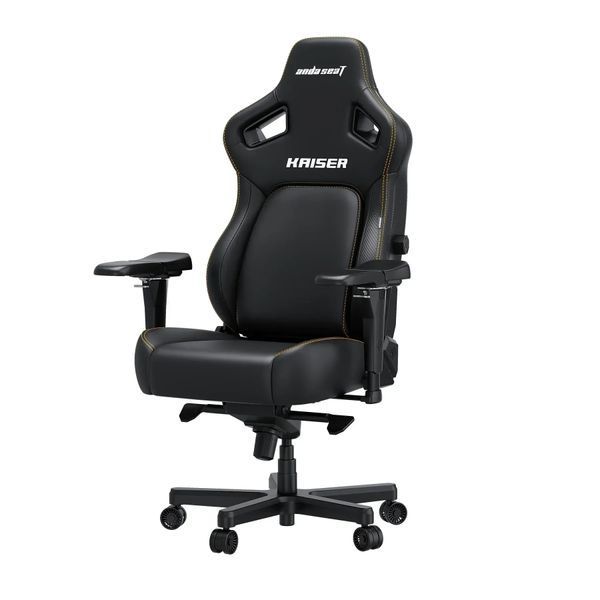 Компьютерное кресло для геймера Anda Seat Kaiser 4 L Black Premium PVC (AD12YDDC-L-20-B-PV/C) 578311ua фото