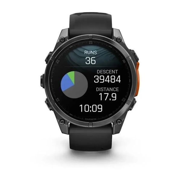 Смарт-годинник Garmin Fenix 8 47mm Amoled Slate Gray with Black Silicone Band (010-02904-00/09) 612648 фото