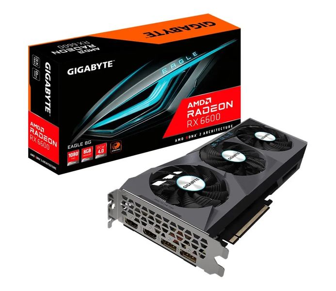 Відеокарта Gigabyte Radeon RX 6600 EAGLE 8G (GV-R66EAGLE-8GD) 355627 фото