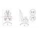 Комп'ютерне крісло для геймера Diablo Chairs X-One 2,0 Normal Size (White-Red) 018954 фото 9