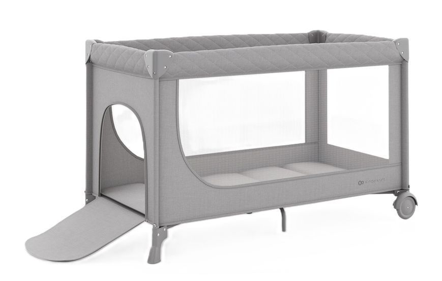 Дитяче ліжечко туристичне KINDERKRAFT Leody Up з аксесуарами Сірий 2117736 фото