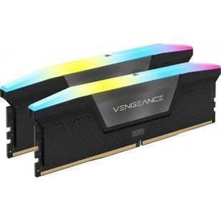 Пам'ять для настільних комп'ютерів Corsair 32 GB (2x16GB) 6000 MHz Vengeance RGB AMD EXPO (CMH32GX5M2B6000Z30K) 027574 фото