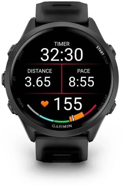 Смарт-годинник Garmin Forerunner 570 47mm Slate Gray Aluminum w. Translucent Black/Black Band (010-02971-00/40) 614368 фото