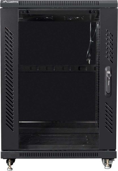 Шафа RACK LANBERG 19" 15U FF01-6615-12B 600 x 600 мм, стояча, чорна 470851 фото