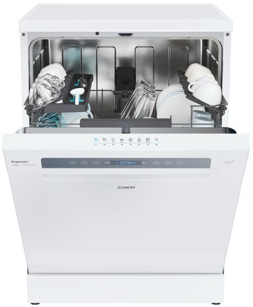 Посудомийна машина CANDY Rapido CF 6B4F0W Wash&dry 35', Speed Drive Inverter, Smart Door - автоматично відчинювані двері, hOn 2058834 фото